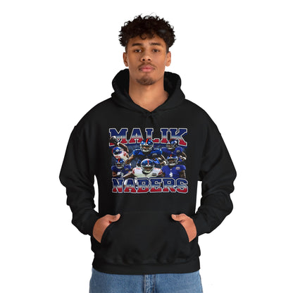 Malik Nabers Vintage Style Hoodie